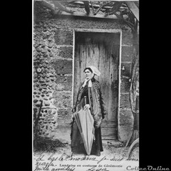 Carte Postale (40) Landaise en costume de Cérémonie