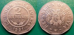 2 Bolivianos 1991