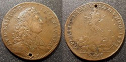 m- Jeton - Louis XIV - Etats du Languedoc - Creusement du Canal des deux Mers 1677