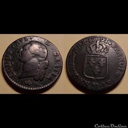 J3 Louis XVI Sol 1791 M