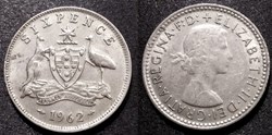 Australie 6 Pence 1962