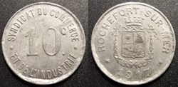 p- MN Rochefort sur Mer 10 C. 1917 Al Elie:10.2