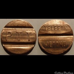 et- J etr Télécommunications Turquie PTT  Telefon/Jetonu