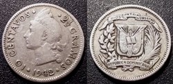 République Dominicaine 10 Centavos 1942
