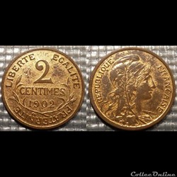 Ba 2 centimes Dupuis 1902