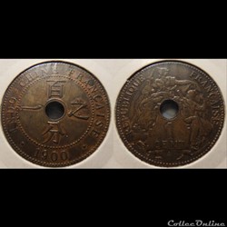 Indochine Française 1 Cent 1900
