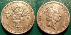 1 Pound 1992 Chêne anglais