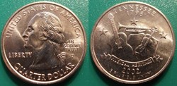 1/4 dollar 2002 D Tennessee