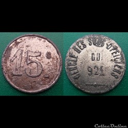 b- jeton Cercle des Sous-Officiers du 92E /15C