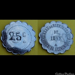 B11 5C surfrappé 25C Dax Bureau de bienfaisance
