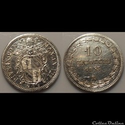 Vatican 10 Baiocchi 1853
