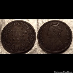 India 1/4 Anna 1874