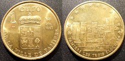d- Jeton Pamiers 1 Euro Bronze 1997