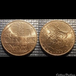 Lg 10 francs Mathieu 1978 26mm 10g