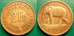 2 Francs 1947 (Congo Belge)