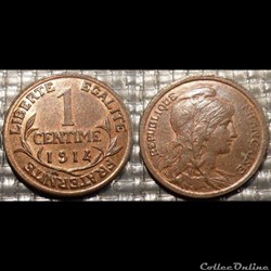 Aa 1 centime Dupuis 1914