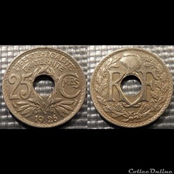 Fd 25 centimes EM Lindauer 1926 24mm 5g