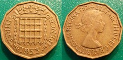 3 Pence 1953