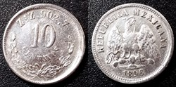 Mexique 10 Centavos 1896 Zs