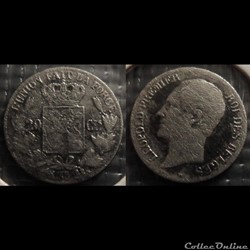 Belgique 20 Centimes 1852