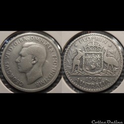 Australie 1 Florin 1947