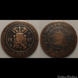 Nederland Indie 1 Cent 1897
