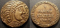 s- jeton BP Le Trésor des Monnaies Anciennes n° 1 Parisii Statère