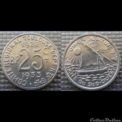 p- MN Toulouse 25 C. 1922-1933 Al Elie:15.9