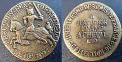 s- jeton BP Le Trésor des Rois de France n° 11 JEAN LE BON Franc à Cheval 1360