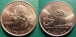 1/4 dollar 2004 P Florida
