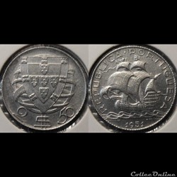 Portugal 2 1/2 Escudos 1951