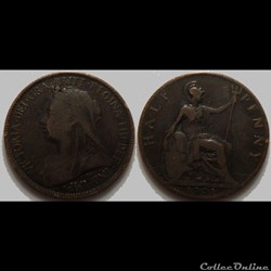 Grande Bretagne Half Penny 1901