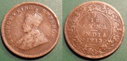 India British 1/12 Anna 1913