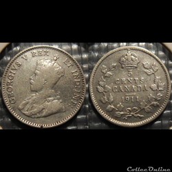 Canada 5 Cents 1911