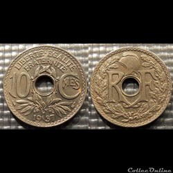 Dc 10 centimes EM Lindauer 1937 21mm 4g