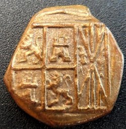 s- jeton BP Le Trésor des Pirates COLOMBIE n° 14 4 Escudos 1745