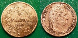 G-Louis Philippe 1/4 Franc 1840 A Paris