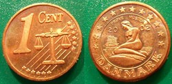 e- J etr Danemark 1Cent fantaisie 2002