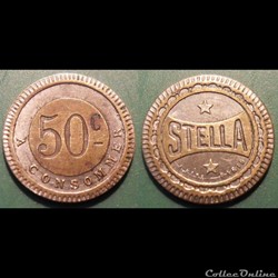f- Jeton à consommer 50 C. STELLA