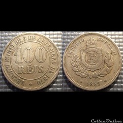 Brésil 100 Réis 1882