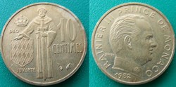 10 Centimes 1982 Rainier III