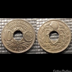 Dc 10 centimes EM Lindauer 1923 21mm 4g