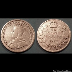 Canada 10 Cents 1929