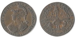o- Caisse de Bonne Foy (Buste de Minerve) 2 Sols 6 Deniers