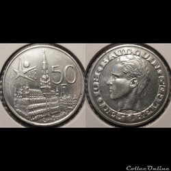 Belgique 50 Franc 1958 Des Belges