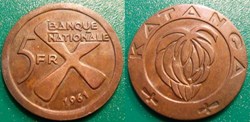 5 Francs 1961 (Katanga)