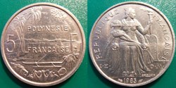 Polynésie Française 5 Francs 1983
