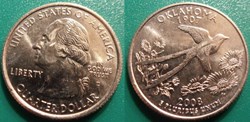 1/4 dollar 2008 D Oklahoma