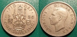 1 Shilling 1950 Cimier de l'Ecosse