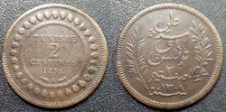 Tunisie 2 Centimes 1891A